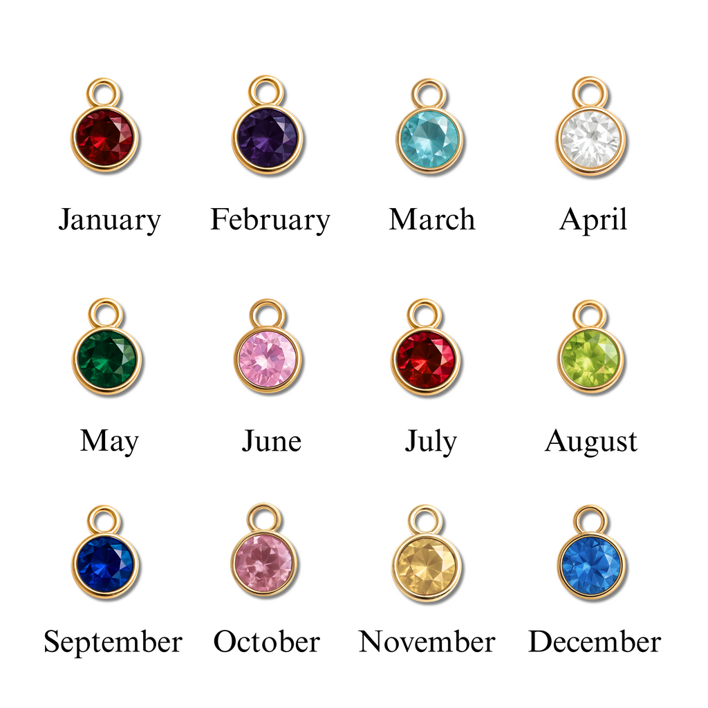 Coin Necklace with Birthstone